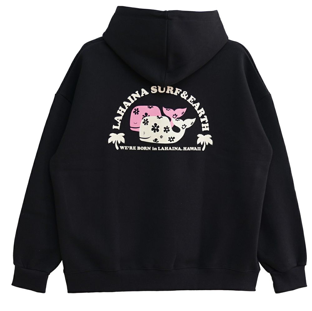 LAHAINA カップル花クジラWフェイスプルパーカー | LAHAINA SURF&EARTH