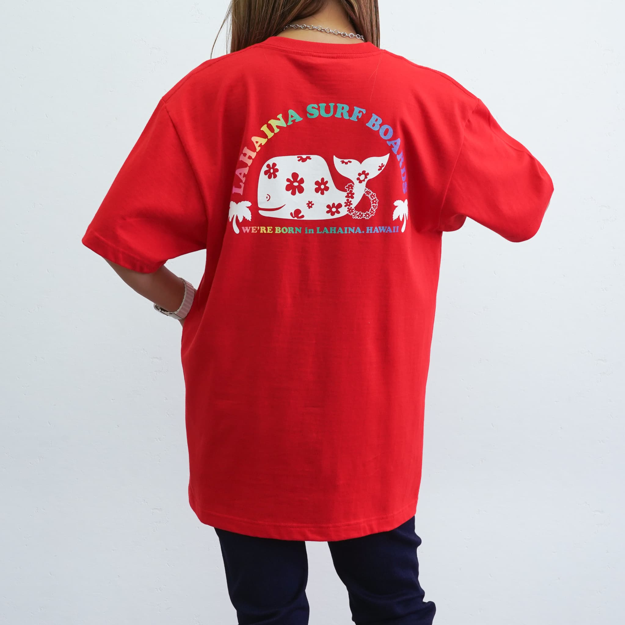 らはいな⋆⸜♡⸝‍⋆ LAHAINA 半円花クジラレインボーTシャツ | LAHAINA SURF&EARTH