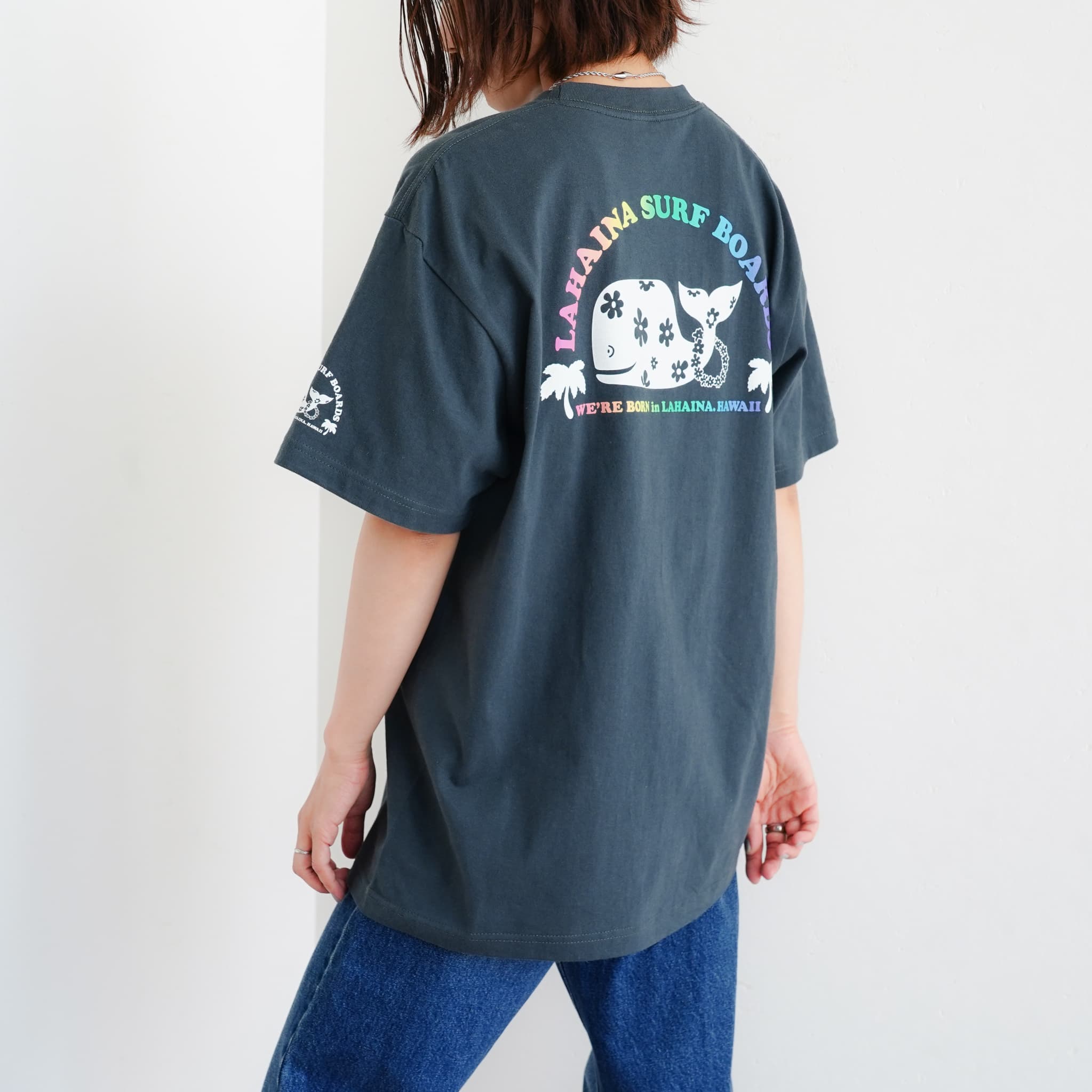 LAHAINA 半円花クジラレインボーTシャツ | LAHAINA SURF&EARTH